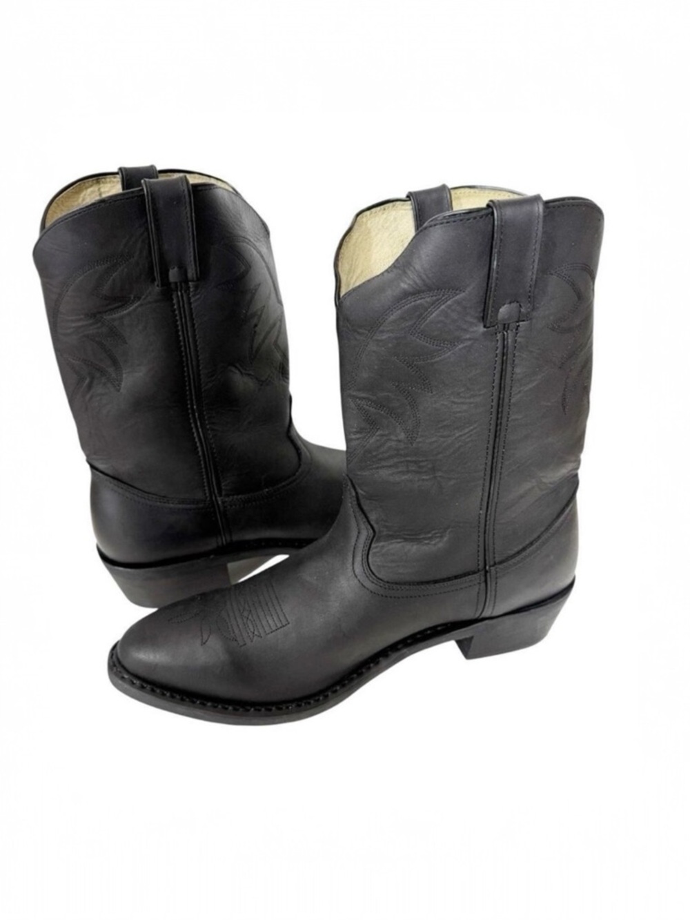 Durango‎ Men’s TR760 Black Leather Western Cowboy Pull On Boot Size 15D